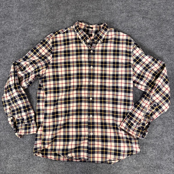 J.CREW Other - J.Crew Oxford Cotton Plaid Button-Down Shirt Men's L Classic Fit Long Sleeve